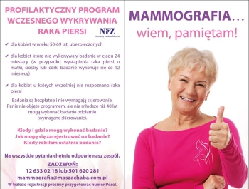Mammografia... warto o niej pamiętać! - zdjęcie2
