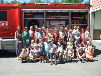 Dzień Dziecka ze strażakami z Łękawicy - zdjęcie1