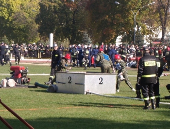 Kobieca drużyna OSP  Kocierz Moszczanicki na wojewódzkich zawodach sportowo pożarniczych. - zdjęcie9