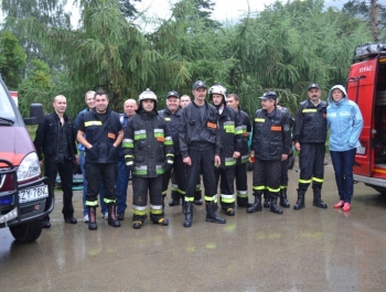 Pokaz ratownictwa drogowego przy remizie w Kocierzu Moszczanickim - zdjęcie12