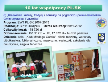 10 lat współpracy polsko-słowackiej pomiędzy Gminą Łękawica i Gminą Vavrećka - zdjęcie10