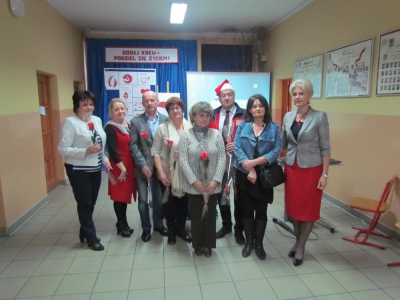 Spotkanie w ramach Dni Honorowego Krwiodawstwa w Zespole Szkół w Łękawicy - zdjęcie12
